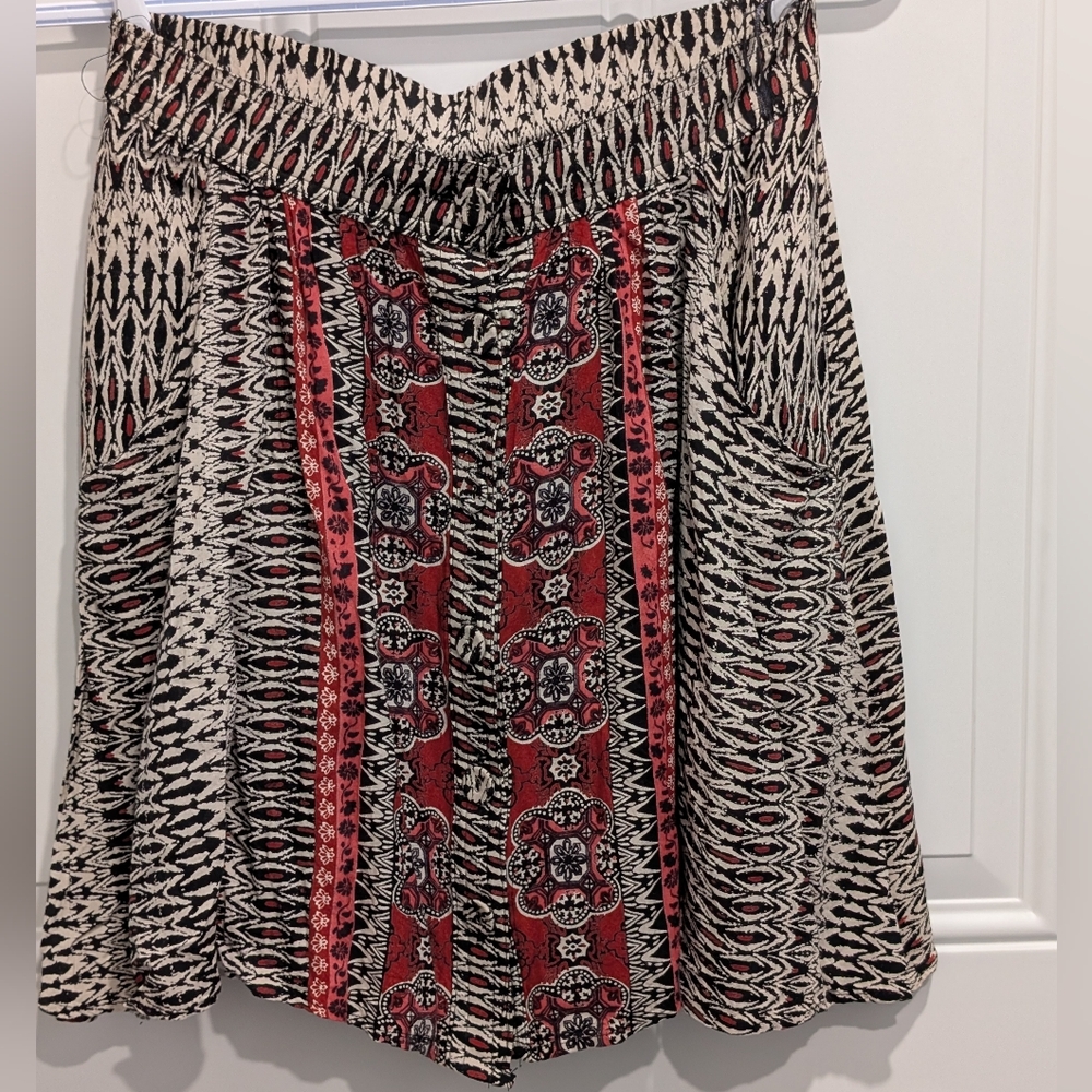 3/$20 Angie Black and White Mini A-line Skirt Casual